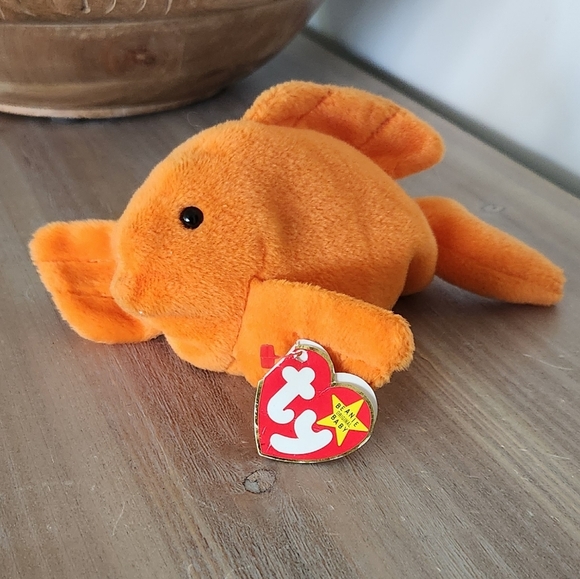 🐠 Ty Beanie Baby “Goldie” the Goldfish 1993 – Vintage Collectible Plush - Picture 1 of 12